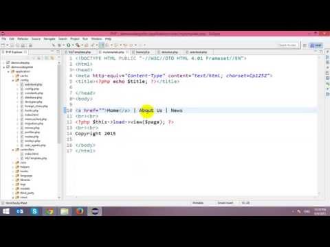 Codeigniter Tutorial Part 3 Template