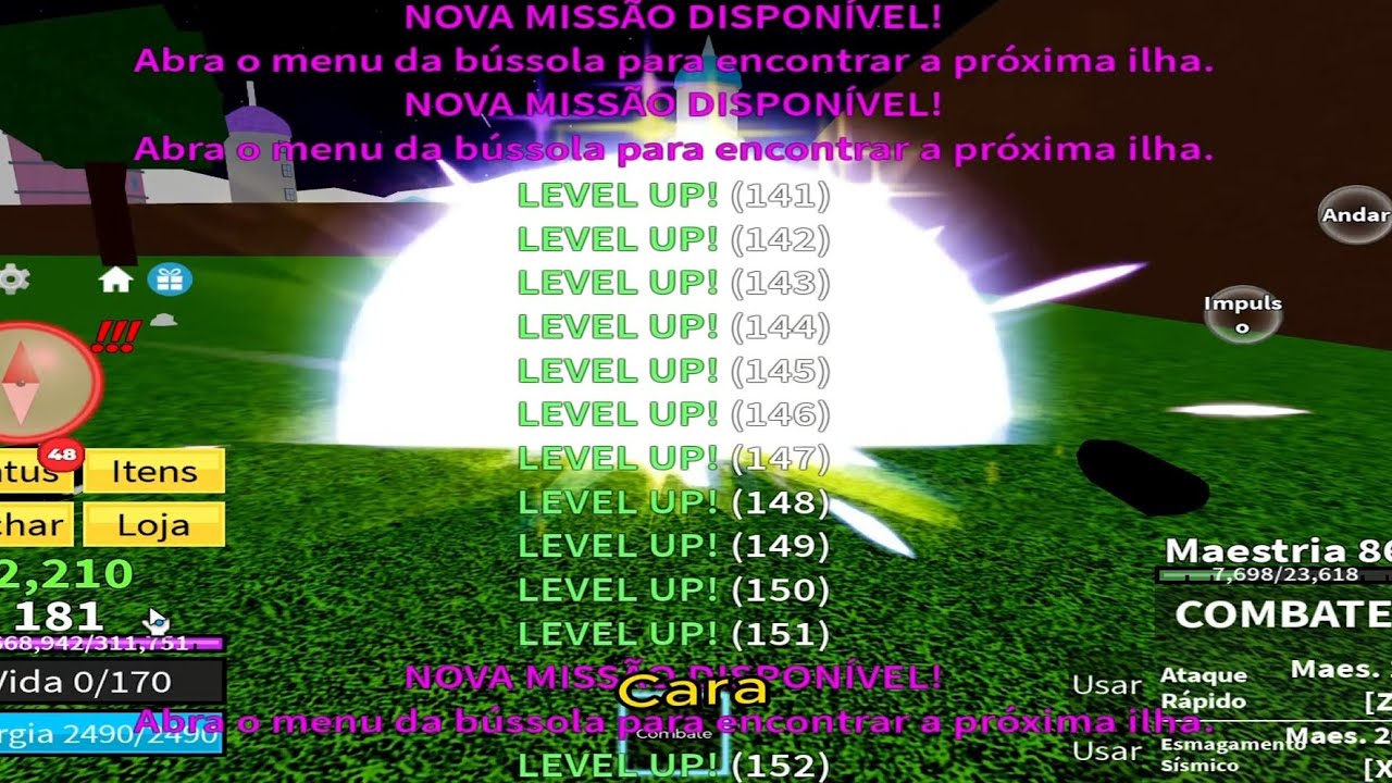 UPEI DO 1 ATÉ O 2550 COM SCRIPT BLOX FRUITS ATÉ PEGAR TUDO (CELULAR/MOBILE)