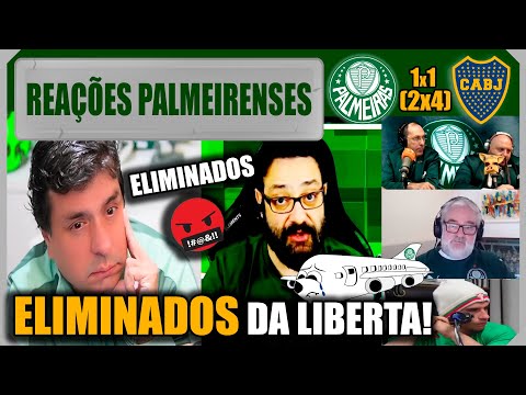 REAÇÕES PALMEIRENSES - PALMEIRAS 1 (2)x(4) 1 BOCA JRS - VAMOS RIR - PALMEIRAS ELIMINADO LIBERTADORES
