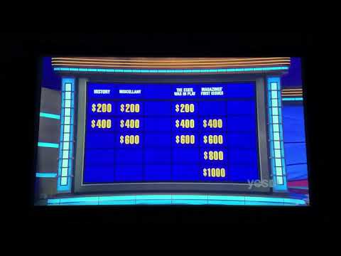 Jeopardy, Garrett Marcotte Day 3 - 1st Daily Double (10/7/20)