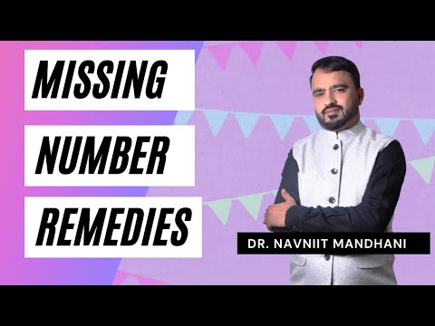 Missing Number Remedies without spending money