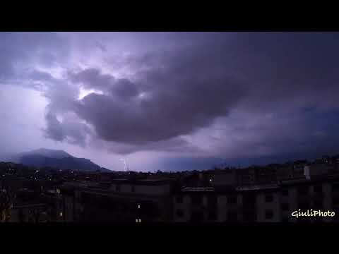 FULMINI SU PALERMO 23 agosto 2018