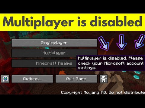 Fix minecraft multiplayer is disabled please check your microsoft account settings