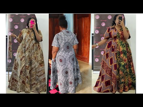 jifunze kushona hili gauni la mwendokasi wa kola na vifungo na mifuko