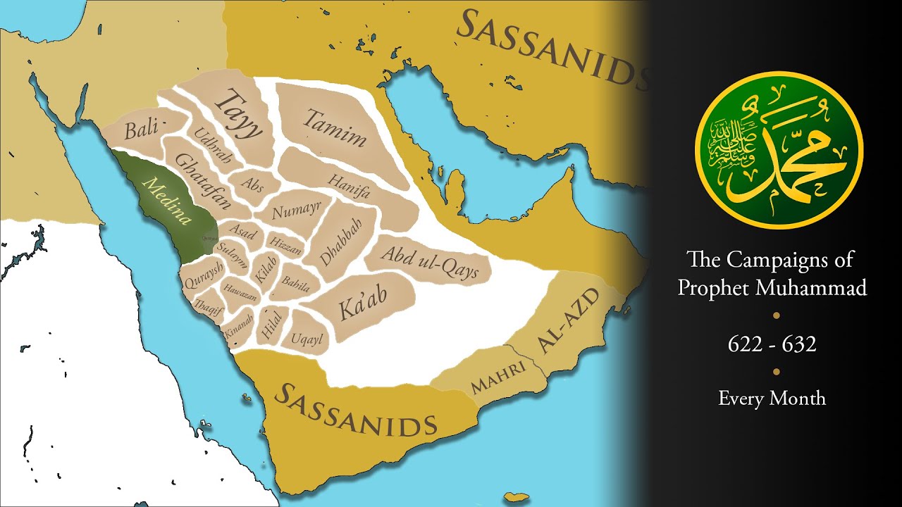 The Campaigns of Prophet Muhammad (622 - 632) | Every Month