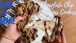 How to Make the Best Chocolate Chip S&#39;mores Cookies!!