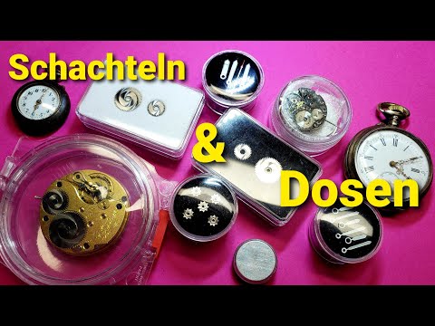 Werkstattvideo -  Schachteln und Dosen für Uhrenersatzteile - Ein Fetisch von Uhrmachern