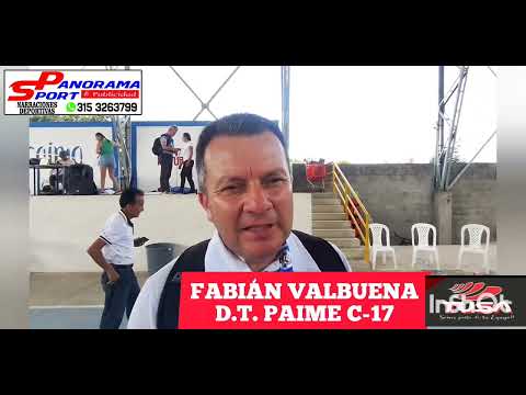 "PANORAMA SPORT: " Habíamos podido llegar más lejos"  Fabián Valbuena D.T. de Paime Torneo C17