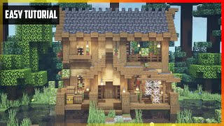 ⚒️ Minecraft: Fisherman's House with Interior | Easy Tutorial