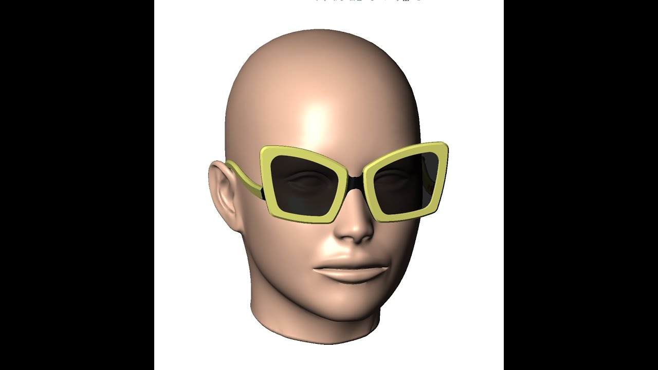 Womens sunglasses sunnies WILD CAT - 6 3D Print Model