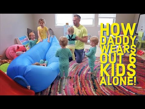 How Daddy wears out 6 kids ALONE