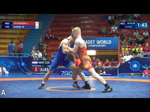 1/8 GR - 65 kg: J. POTHUIZEN (NED) v. M. DANIEL (CZE)