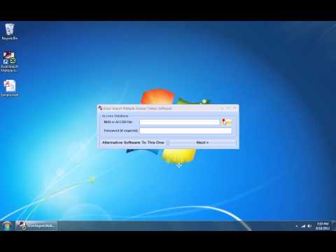 Excel Import Multiple Access Tables Software