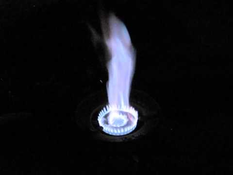 Thai gasifier, blue flame , start up with cooking unit