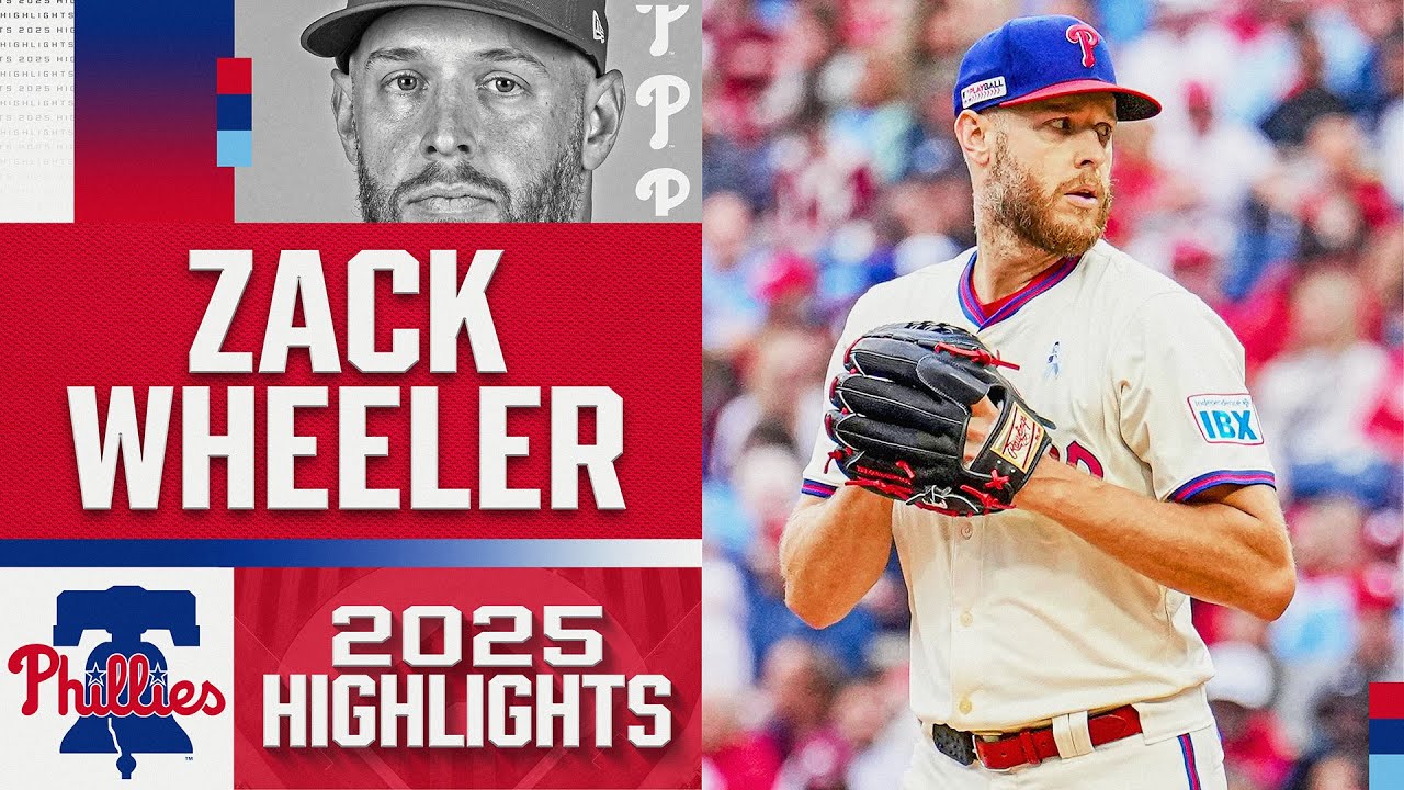 16 minutes of Zack Wheeler's 2025 MLB highlights with the Phillies! 🔔 (2.71 ERA, 0.93 WHIP, 195 K)