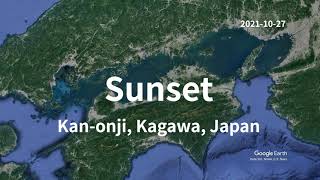 【Chill】Autumn Sunset. 30min. Natural sounds. 2021-10-27 Kan-onji, Kagawa in Japan.