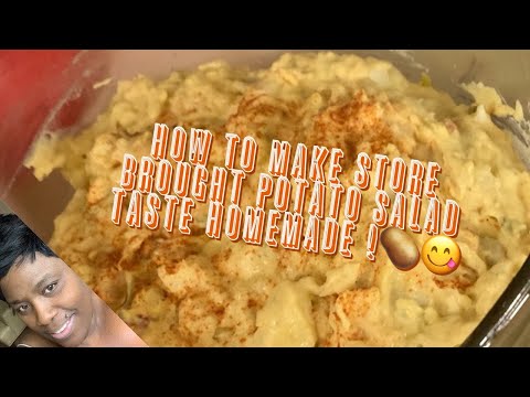 Making store brought potato salad taste like homemade | Momma T style