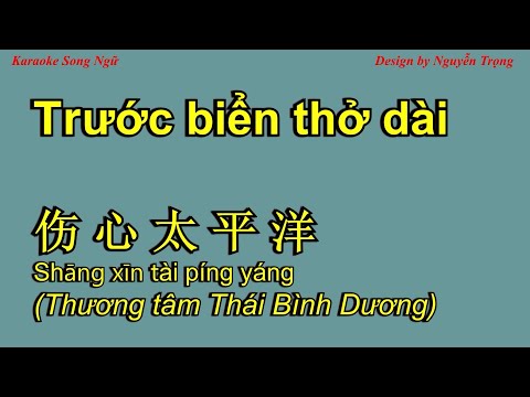 Karaoke - Trước biển thở dài - 伤心太平洋 (Eb Min)