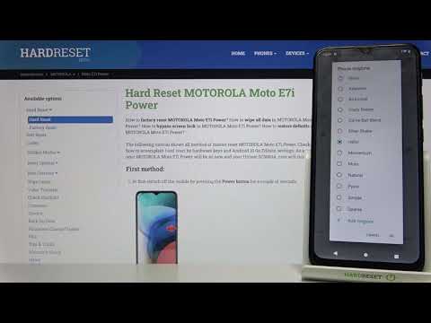 Motorola Moto E7i Power - Ringtones List Presentation