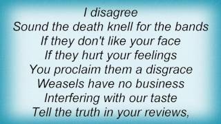 Razor - I Disagree Lyrics