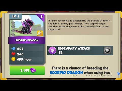 ❤ How to breed LEGENDARY SCORPIO Dragon. Dragon mania legends.