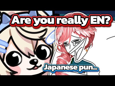 Lui absolutely loses it when Fuwawa suddenly makes Japanese pun
