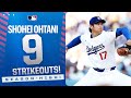Shohei Ohtani Records A SEASON HIGH 9 STRIKEOUTS 大谷翔平ハイライト