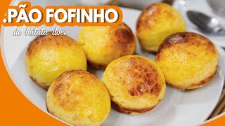 Pão de Batata Doce Rápido e Fofinho não vai farinha