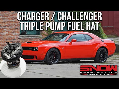 Snow 2015+ Dodge Hellcat/Demon/Redeye Max Flow Fuel Hat - Triple Pump