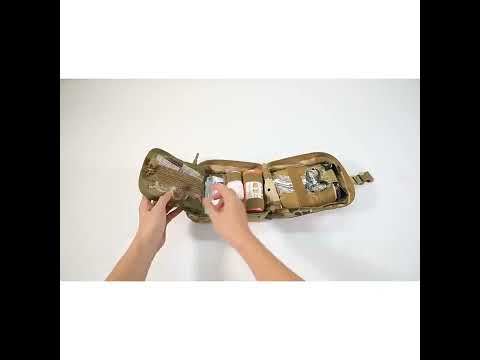 Сумка под аптечку тактическая на липучке быстросъемная Красная KT7000110 - фото 1 - id-p2247322265