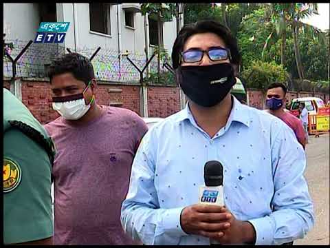 রাজধানীর জাহাঙ্গীর গেট থেকে লকডাউনের খবর জানাচ্ছেন মানিক শিকদার