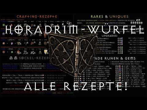 Horadrim-Würfel - ALLE Rezepte im Überblick - Diablo 2 Basics