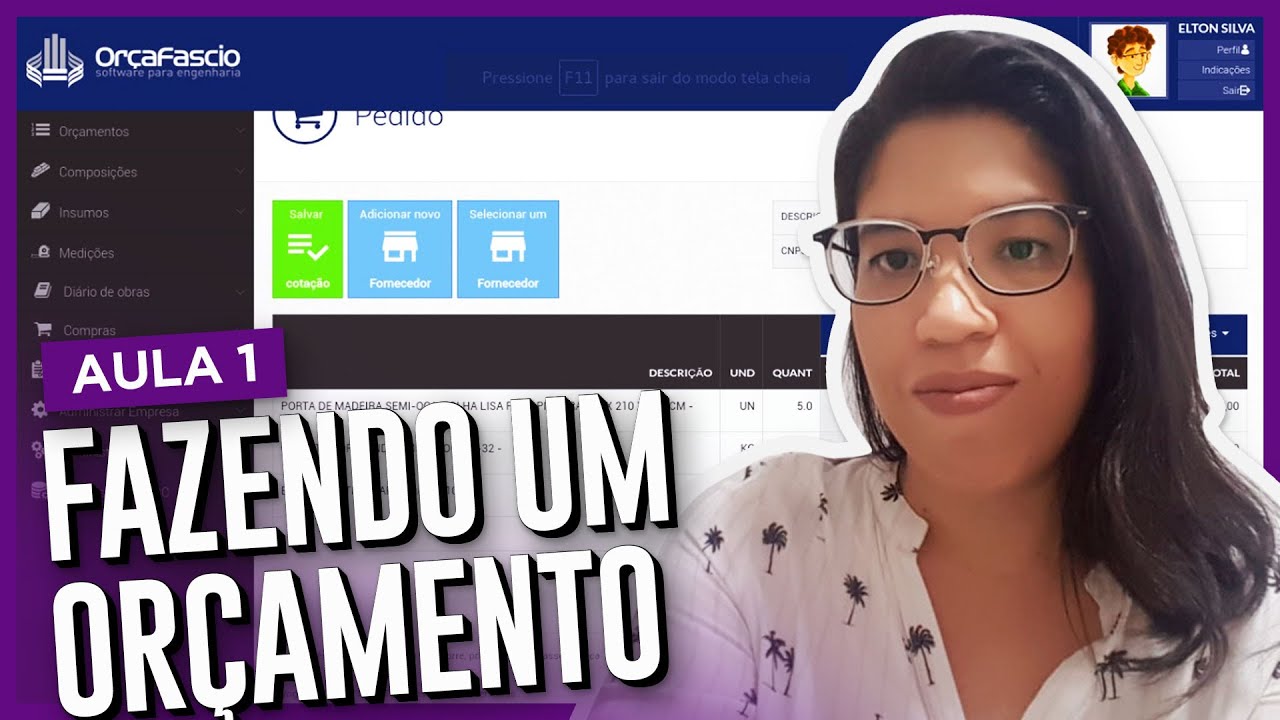 Como fazer orçamento através de uma licitação | AULA 1/3