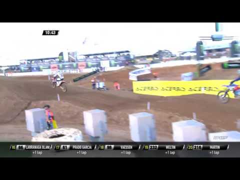 Austin Forkner crash Herlings passes Webb Monster Energy MXGP of Americas MX2 Race 1