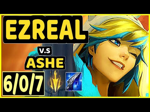 SARKIS (EZREAL) vs ASHE - 6/0/7 KDA BOTTOM ADC GAMEPLAY - BR Ranked GRANDMASTER