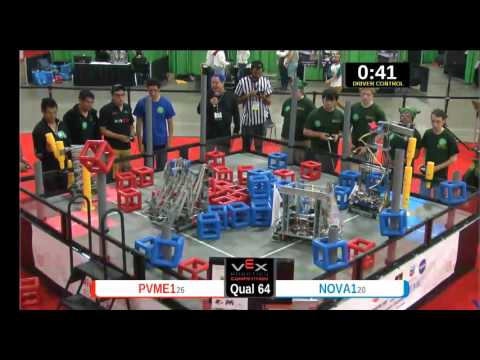 2015 VEXU Q64 - PVME1 vs NOVA1 - 19 to 40-Division Div-VEX U-VEX Worlds 2015