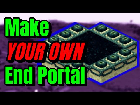 How to Make a WORKING End Portal in Creative Mode - Fast Tutorial #Shorts