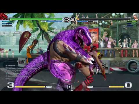 EVO 2017 KOF XIV - karn (Canada) vs. Cristina (UK) FT4 (Part 1 of 7)