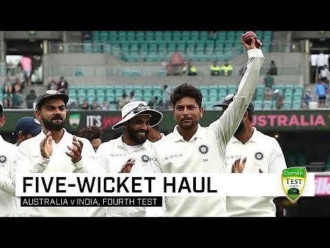 Kuldeep claims five in Sydney