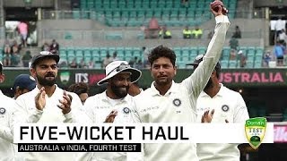 Kuldeep claims five in Sydney