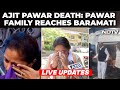 Ajit Pawar News LIVE Ajit Pawar Plane Crash Video Ajit Pawar Dies Sharad Pawar In Baramati
