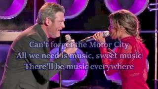 Aliyah Moulden &amp; Blake Shelton - Dancing In The Street (The Voice Performance) - Lyrics
