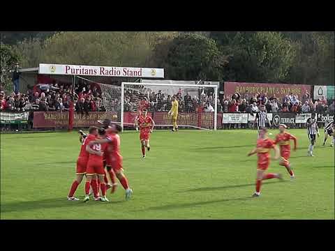 Kelvin Langmead's goal against Bath City on Saturday viewed from Clubhouse side of ground