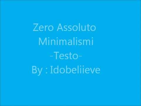 TESTO Zero Assoluto - Minimalismi