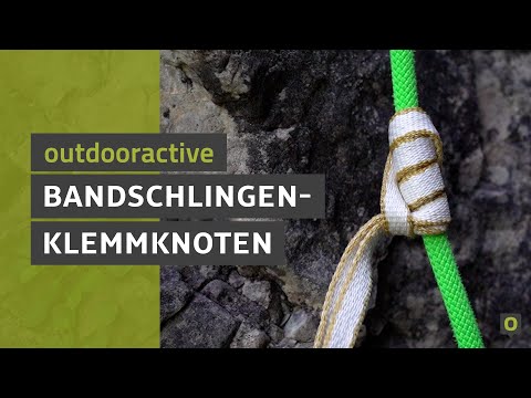 Bandschlingen Klemmknoten Kletterknoten - Anleitung