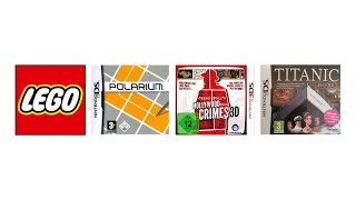 Puzzle Games For Nintendo DS/3DS! I Have Gotten In To Them. Polarium/Lego/Titanic