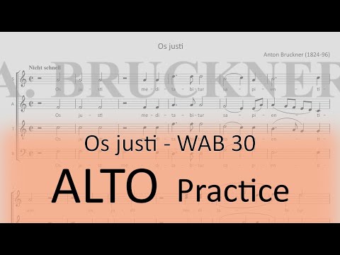 Bruckner WAB 30 (Os justi) - Alto 1 practice
