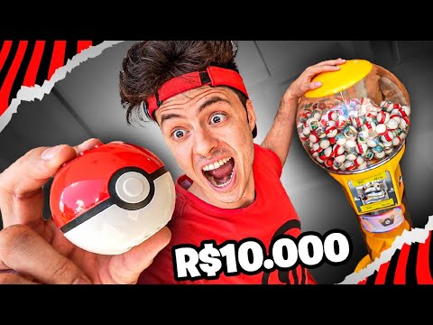 COMPREI TODAS AS POKEBOLAS DA MAQUINA! - R$10.000,00