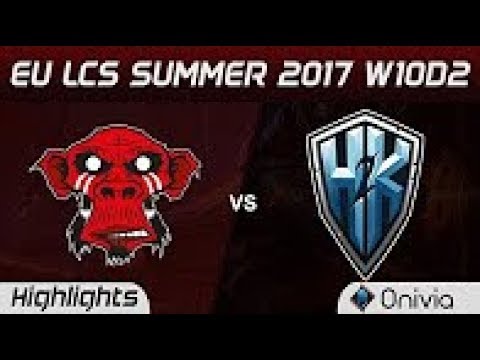 MM vs H2K Highlights Game 2 EU LCS SUMMER 2017 Mysterious Monkeys vs H2K Gaming by Onivia