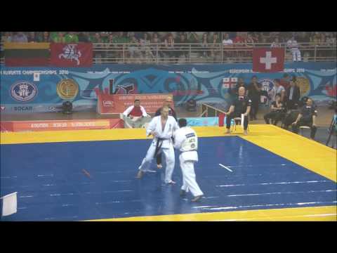 EC2016 Men Semi Finale 75 85kg Valdemaras Gudauskas Lithuania AKA Vs Mubariz Agamaliyev Azerbaijan